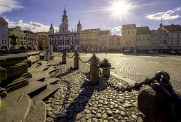 Besichtigung des Rathauses von České Budějovice